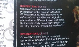 La boulette Resident Evil 0 (version anglaise)